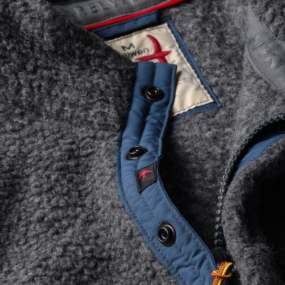 Wooly Shag Snap-Zip