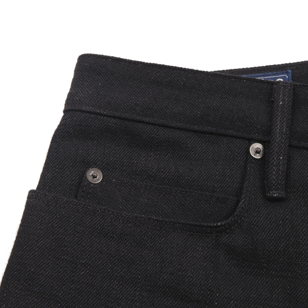 Trabuco Classic Straight 17 oz. Slub Black Raw Selvedge Denim
