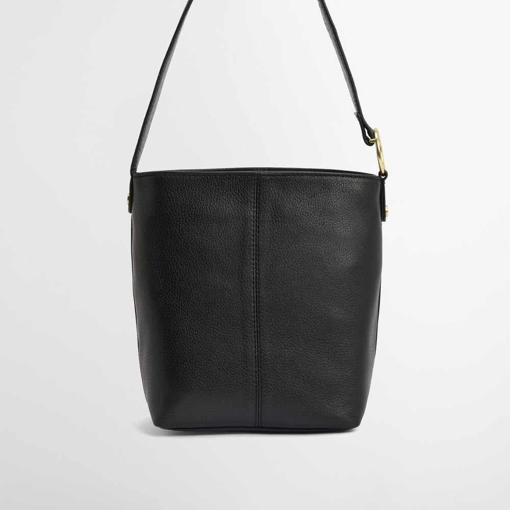 Cedar Leather Bucket Bag