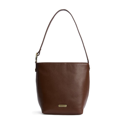 Cedar Leather Bucket Bag