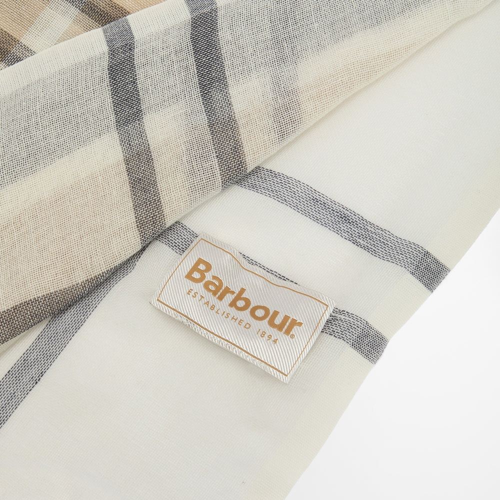 Abigail Tartan Cotton/Linen Scarf