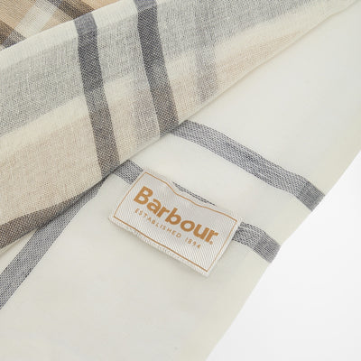 Abigail Tartan Cotton/Linen Scarf