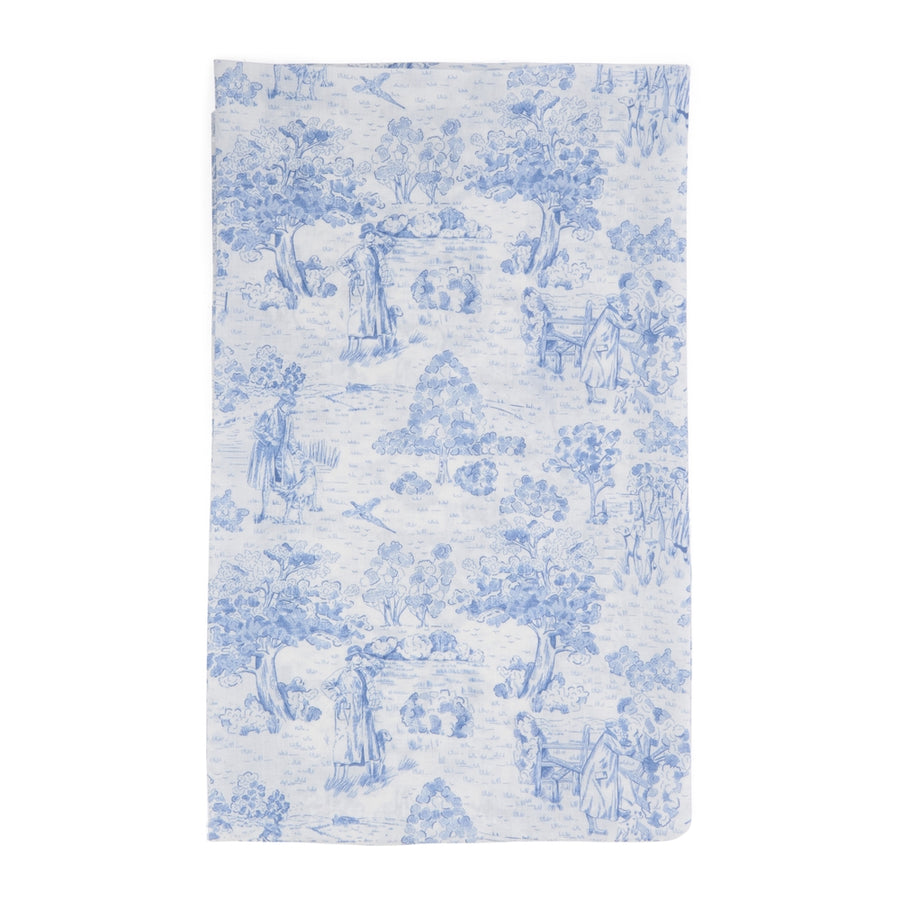 Wisteria Lightweight Toile de Jouy Scarf