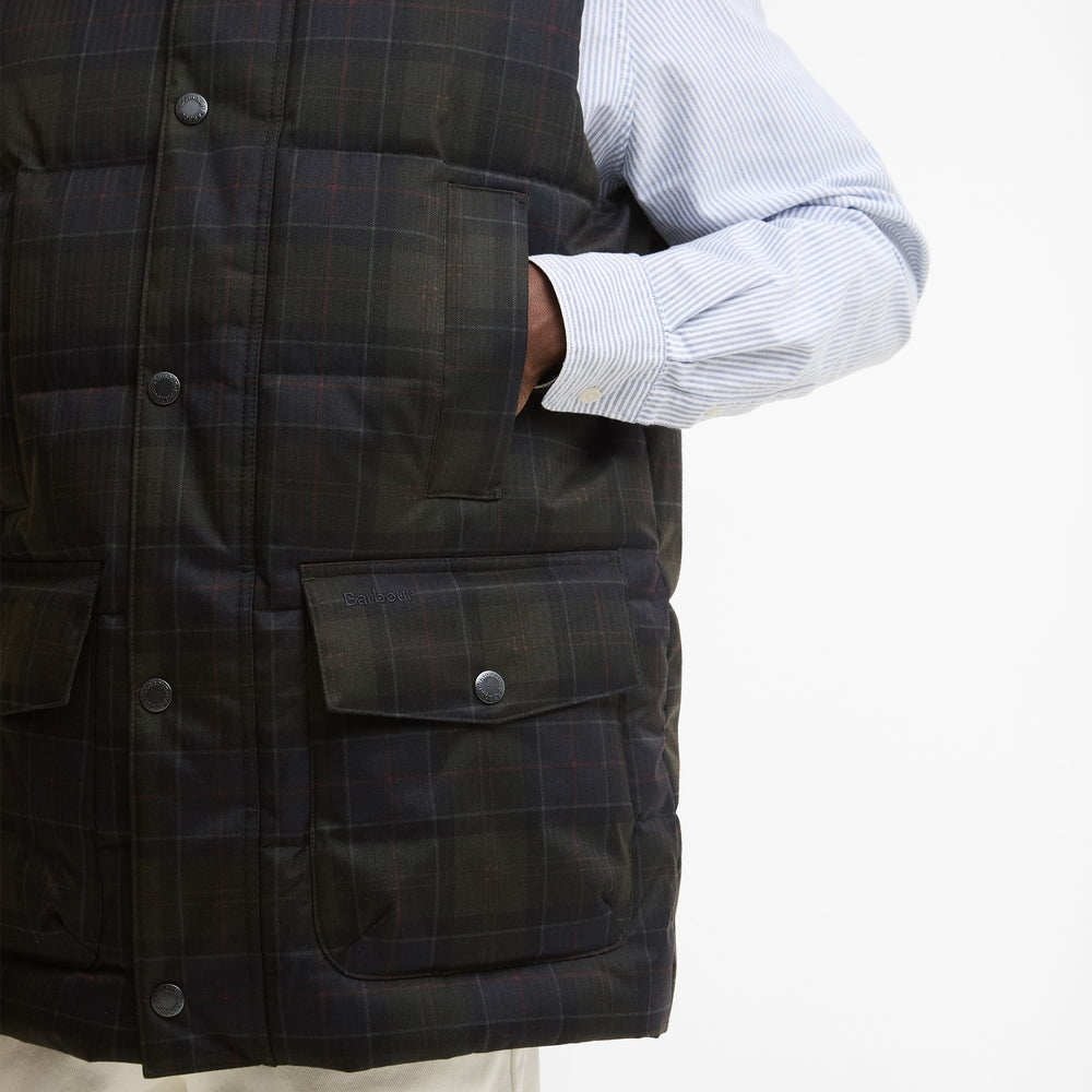 Lonnen Tartan Puffer Gilet