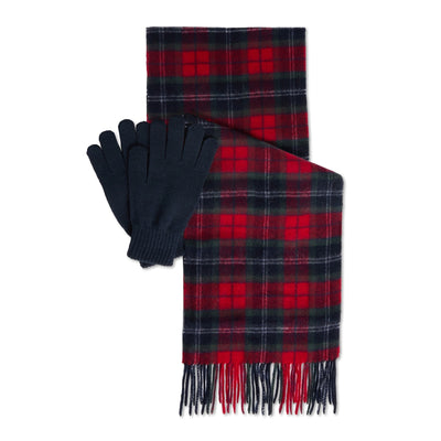 Tartan Scarf & Glove Set