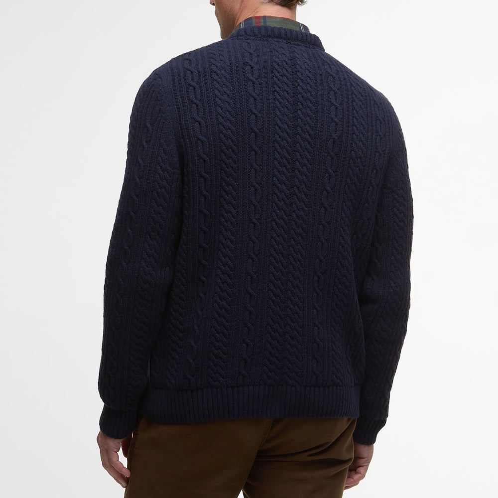 Lowfen Cable-Knit Crew Sweater