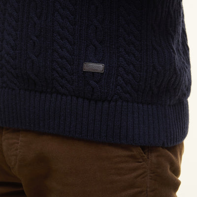 Lowfen Cable-Knit Crew Sweater