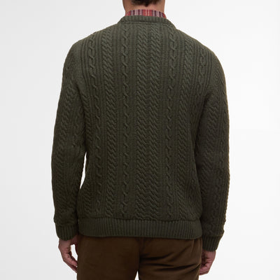 Lowfen Cable-Knit Crew Sweater