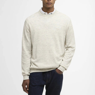 Barbour Flaxby Linen Cotton Crew Neck - M.W. Reynolds