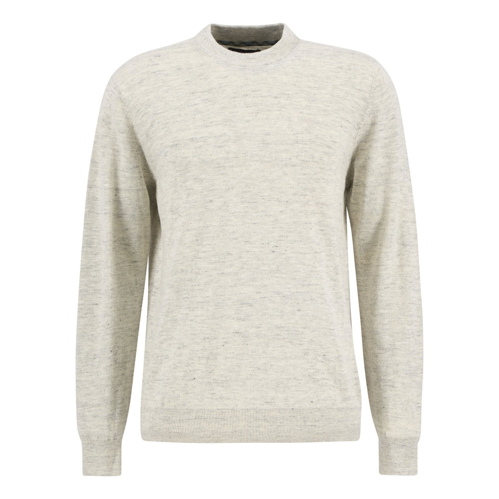 Barbour Flaxby Linen Cotton Crew Neck - M.W. Reynolds