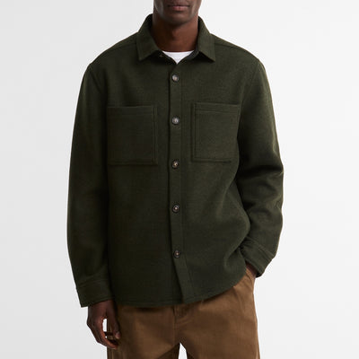 Marltown Brushed Wool-Blend Overshirt