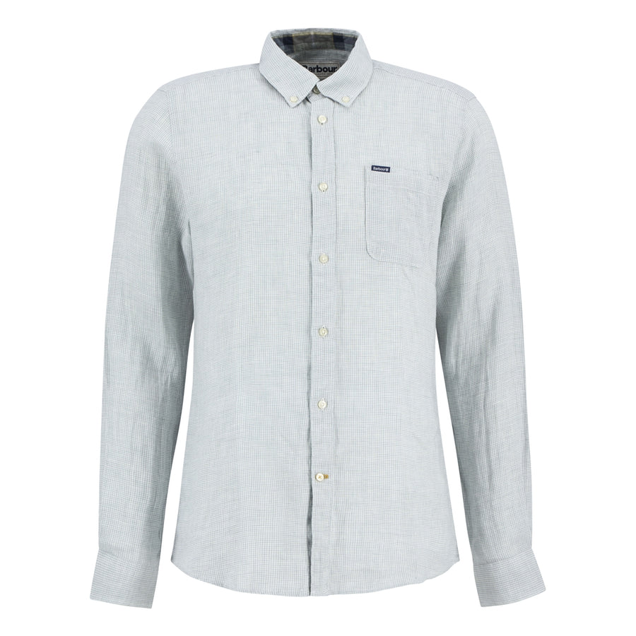 Barbour Linton Houndstooth Linen Shirt - M.W. Reynolds