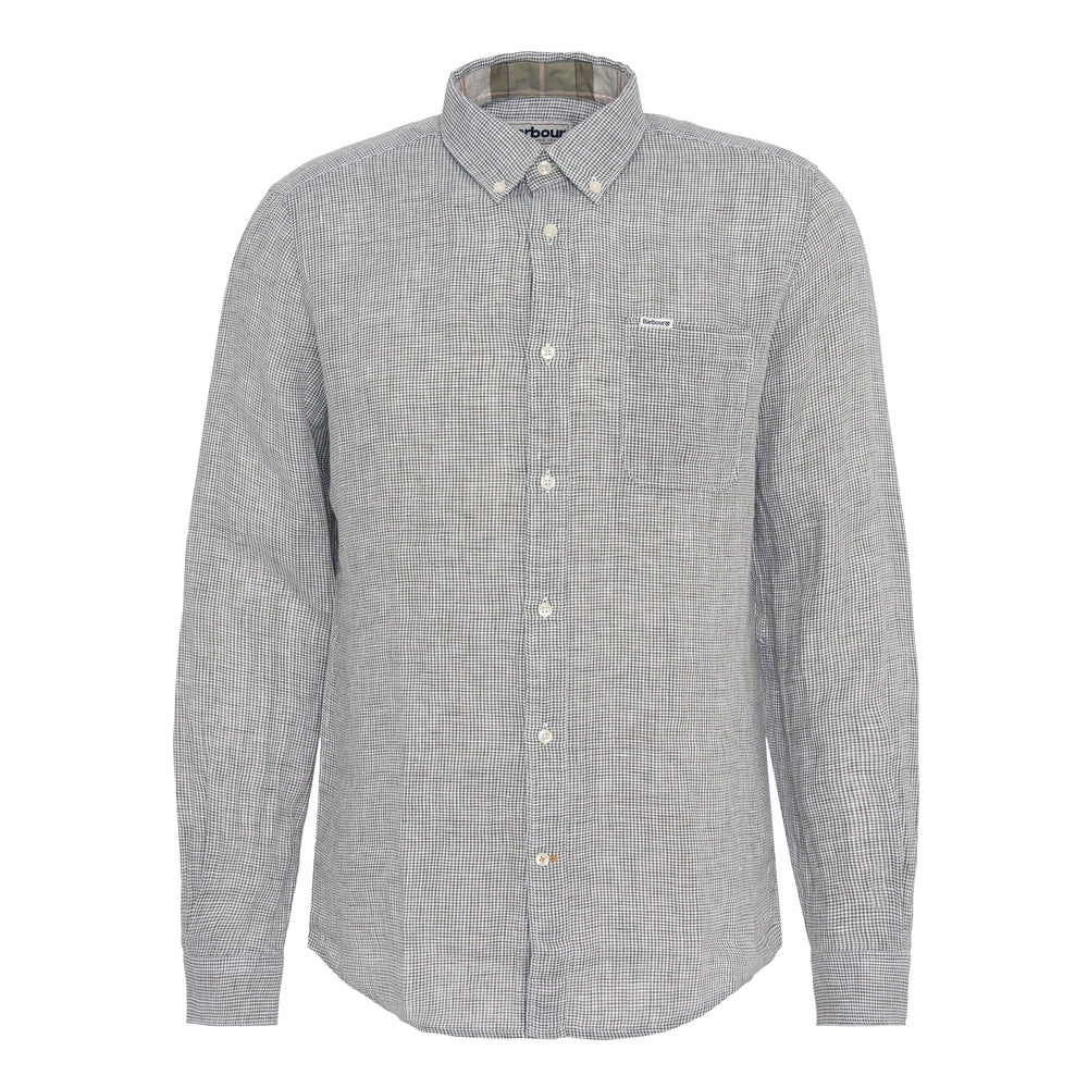 Linton Houndstooth Linen Shirt