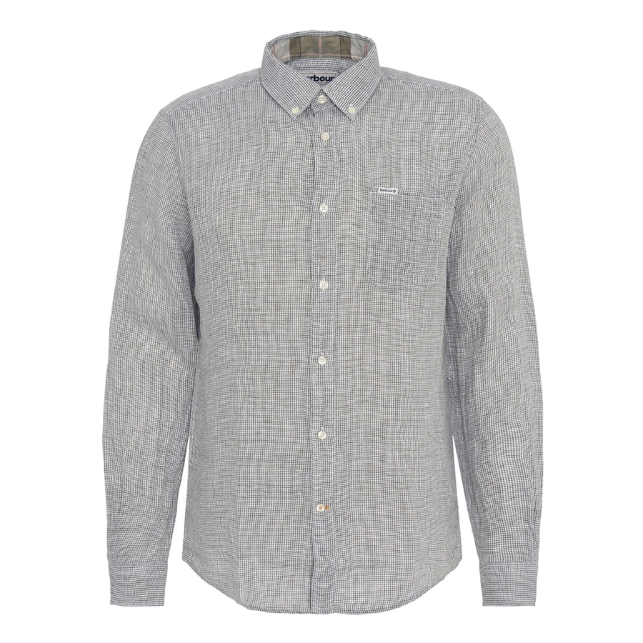Linton Houndstooth Linen Shirt