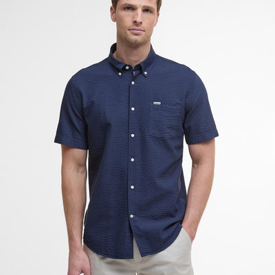 Longhall Seersucker Short Sleeve Shirt