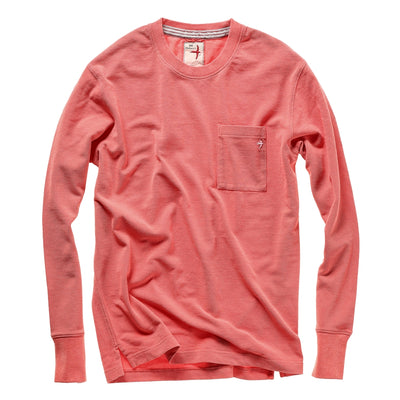 Pique Long Sleeve Pocket Crew