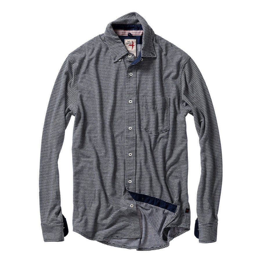 Relwen Hemp Stripe Buttondown Shirt - M.W. Reynolds