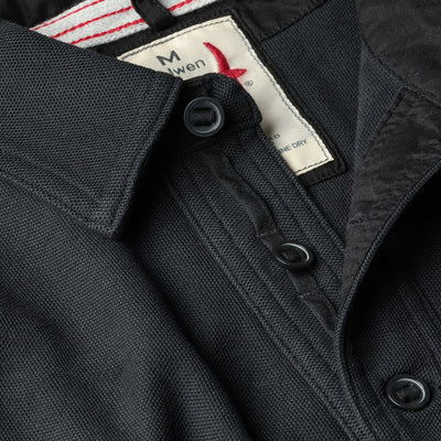 Long Sleeve Vintage Pique Polo