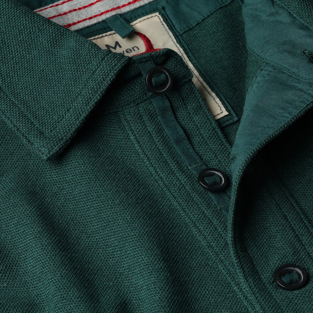 Long Sleeve Vintage Pique Polo