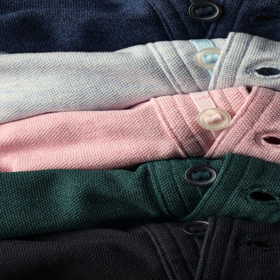 Long Sleeve Vintage Pique Polo