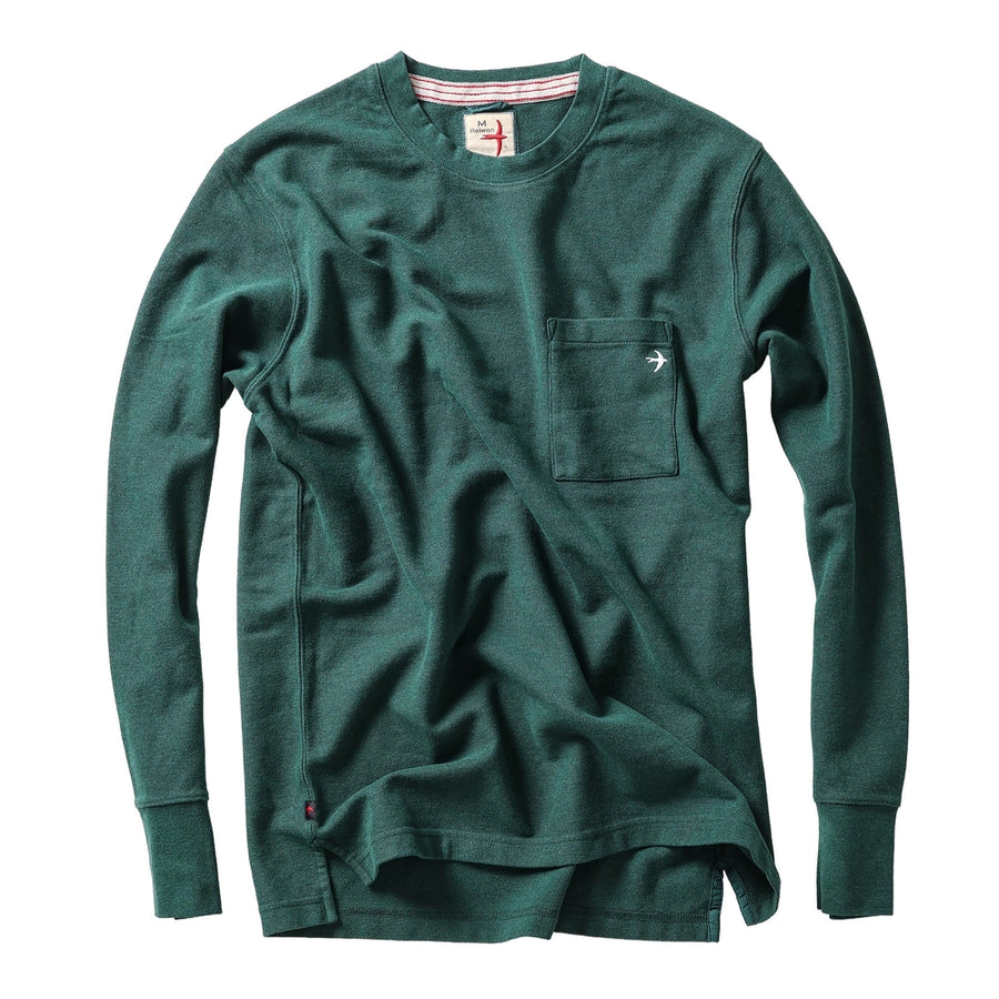 Long Sleeve Vintage Pique Crew