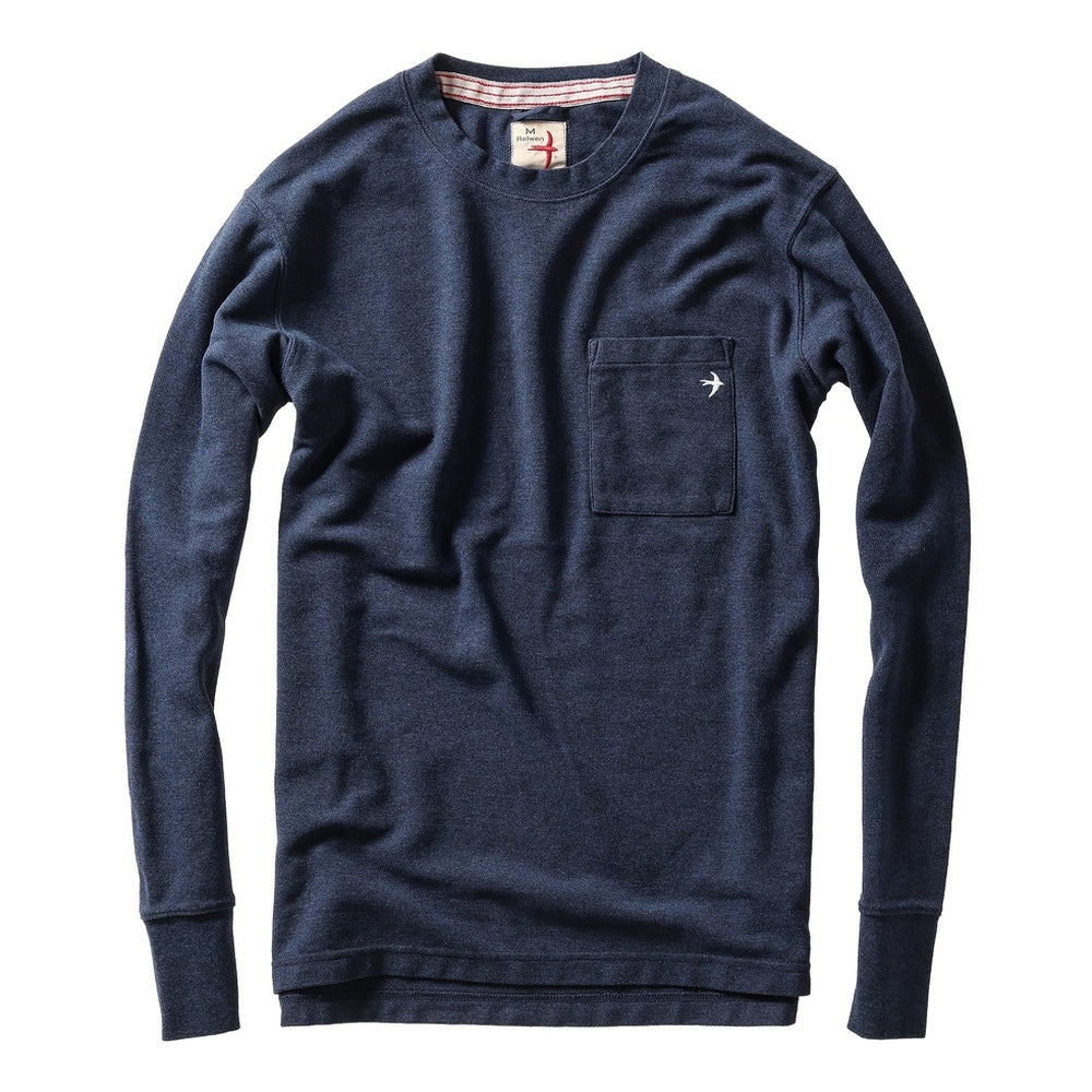Long Sleeve Vintage Pique Crew