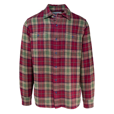 Plaid Cotton Flannel Shirt