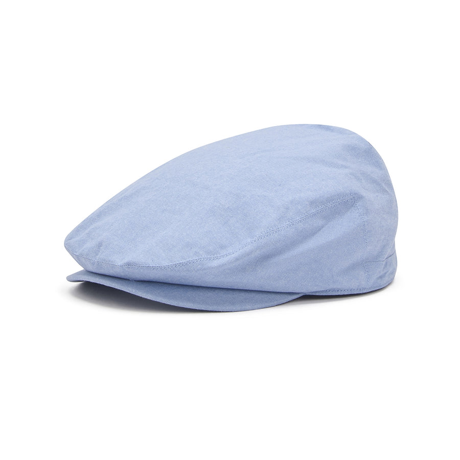 Nelson Chambray Flat Cap