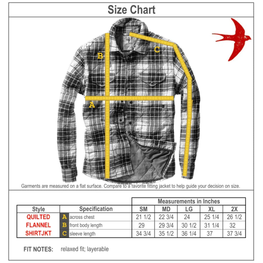 Quilted Flannel Shirt Jacket