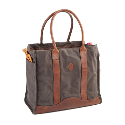 Waxed Canvas Carryall Tote Bag