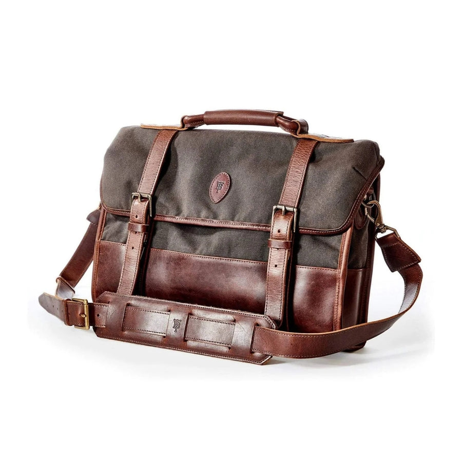 Waxed Canvas Messenger Briefcase