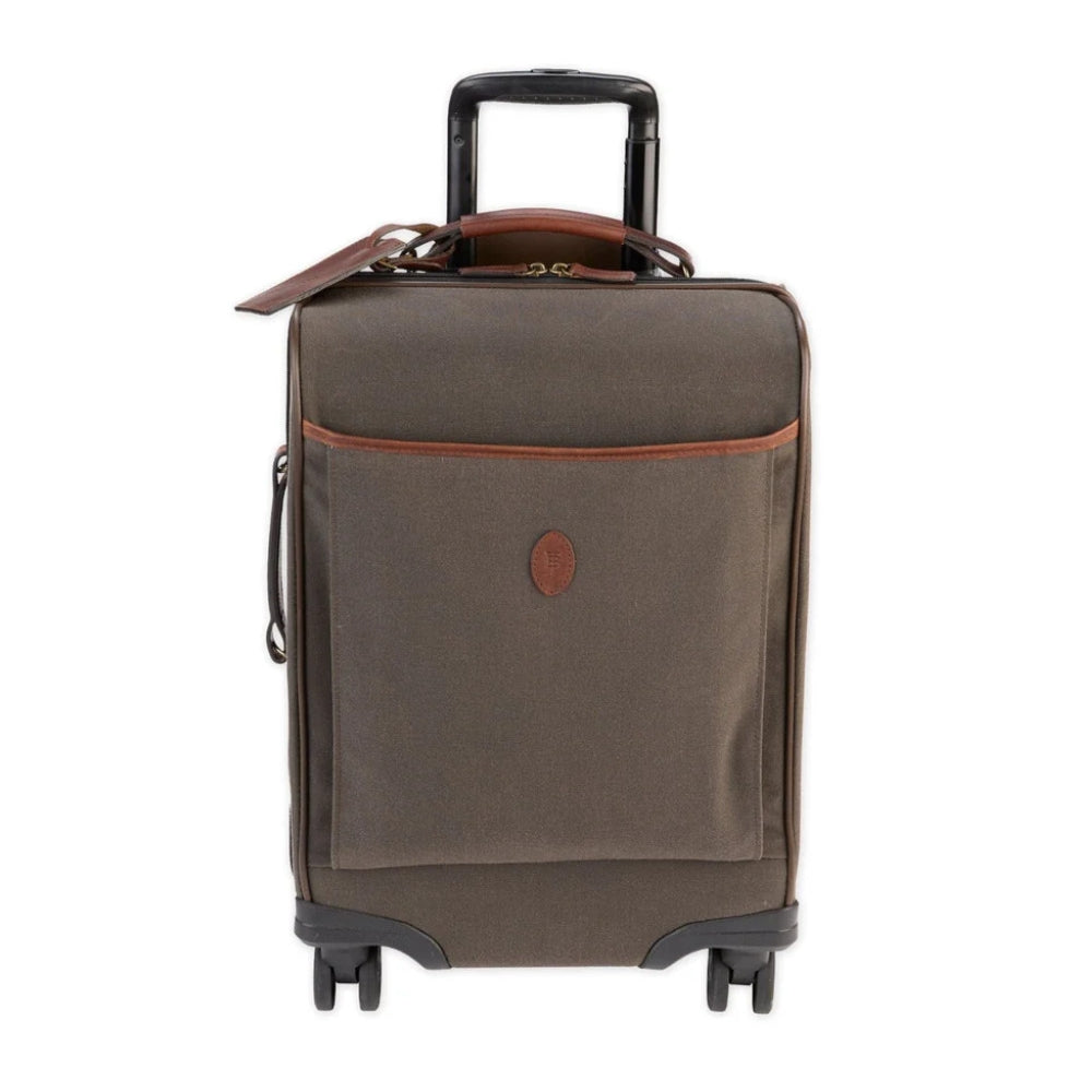 Waxed Canvas Wheeled Carry-On Bag