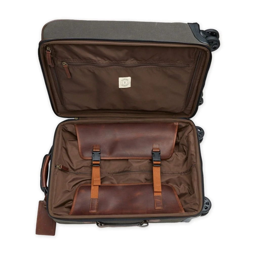 Waxed Canvas Wheeled Carry-On Bag