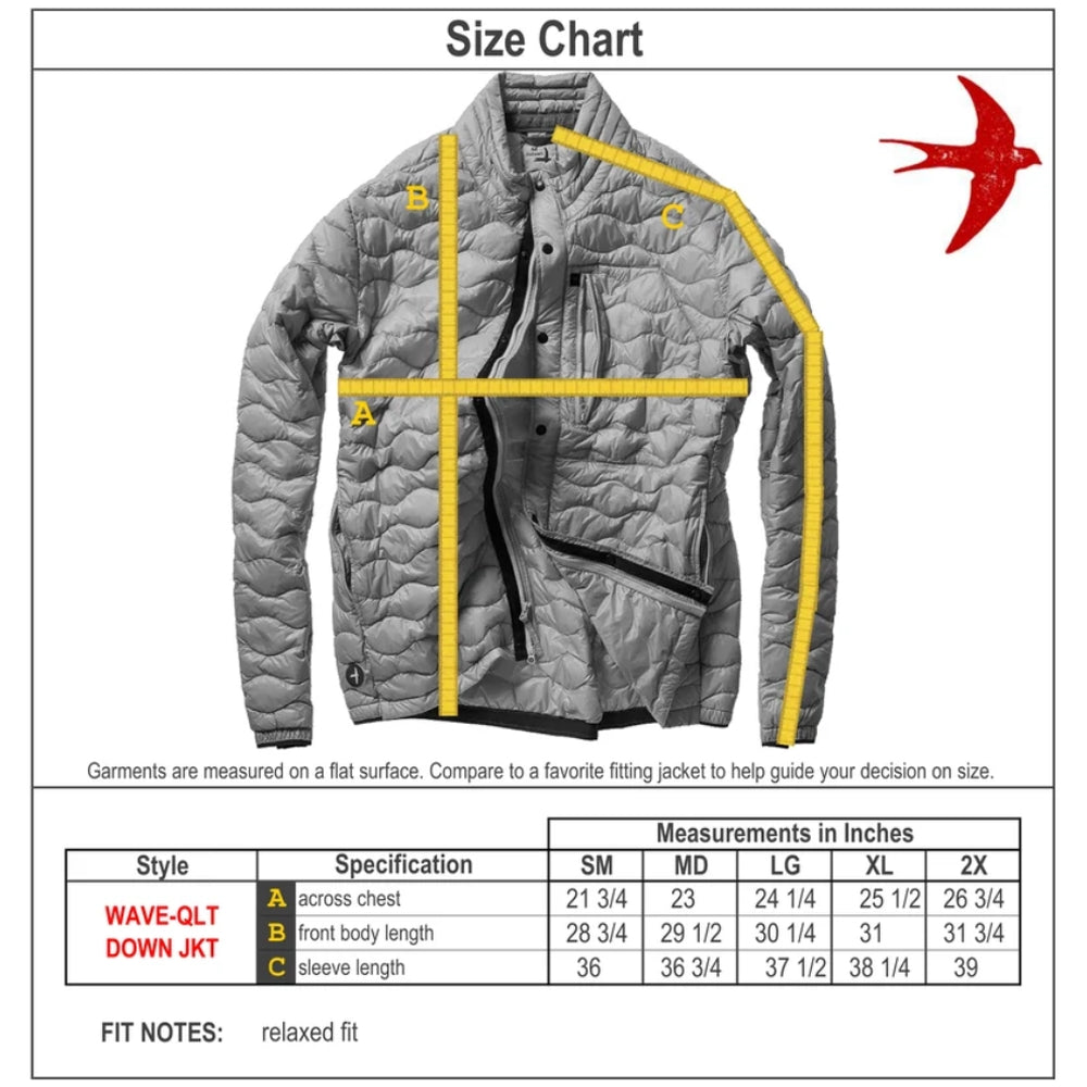 Wave-Quilt Down Jacket