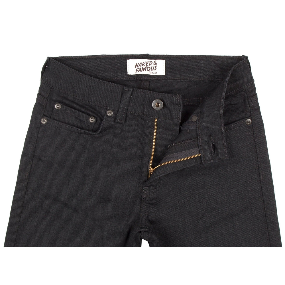 Naked & Famous Denim Women's Black Power Stretch - Skinny - M.W. Reynolds