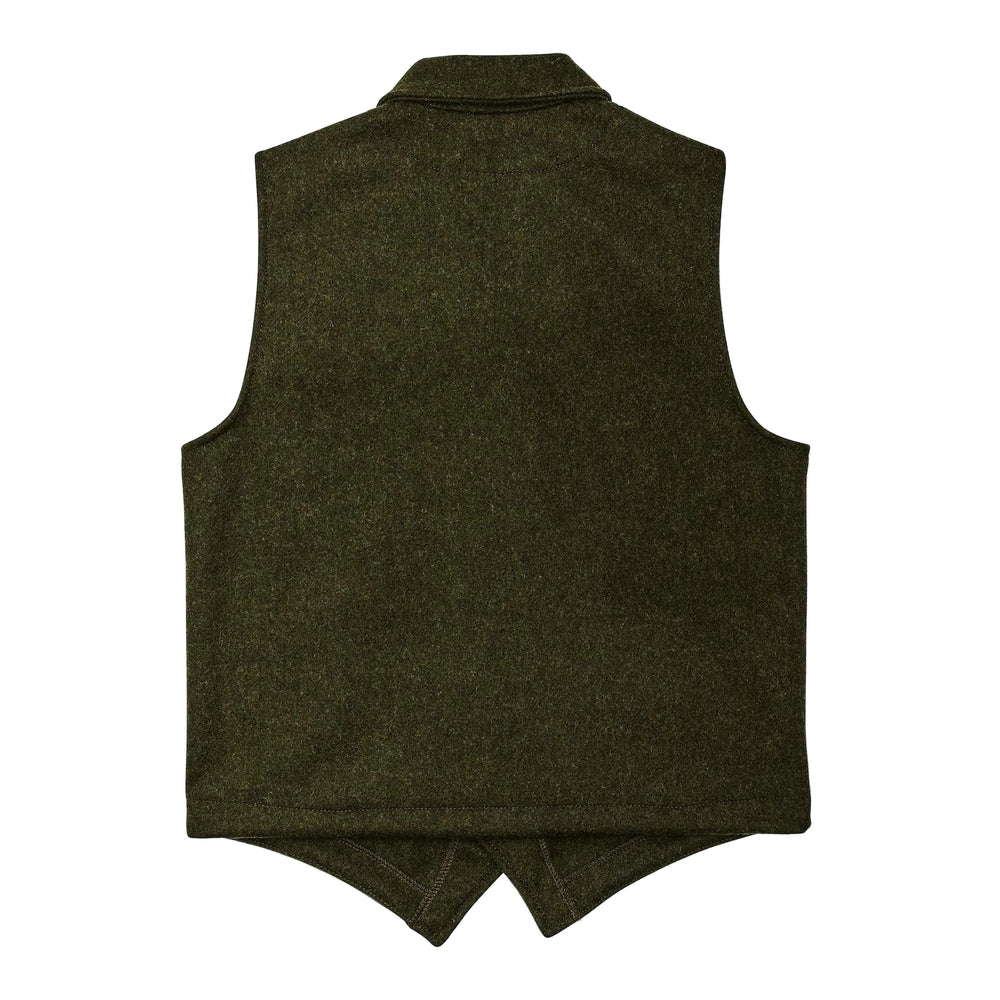 Orvis Fishing Sweater Vest Mens Medium Wool Dark Blue Side Pockets