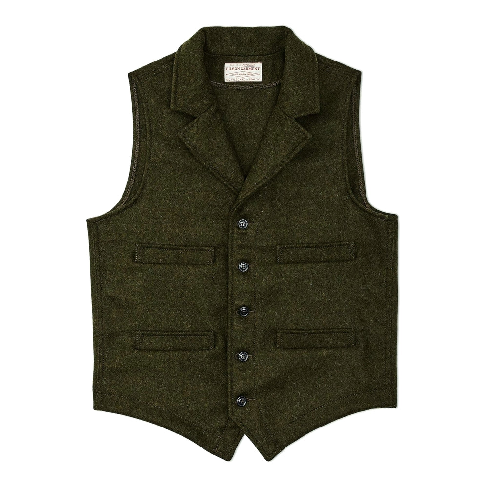【定番】〈FILSON〉MACKINAW WOOL VEST  アメリカ製 Filson Mackinaw Wool Vest Dark Navy, durable, naturally rain
