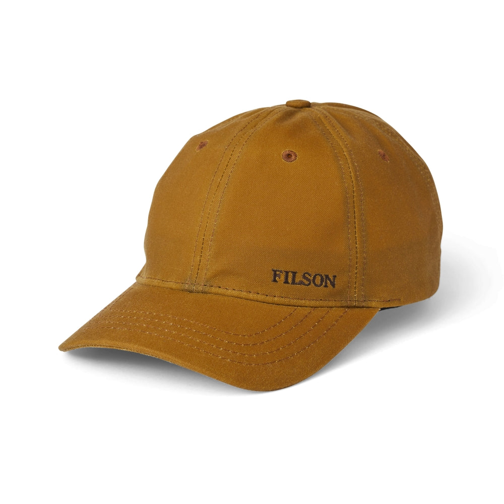 Filson Oil Tin Low-Profile Cap 20172158 Tan Black - M.W.