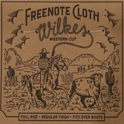 Freenote Wilkes Western Boot Cut 14 oz Broken Twill Raw Selvedge Denim - M.W. Reynolds