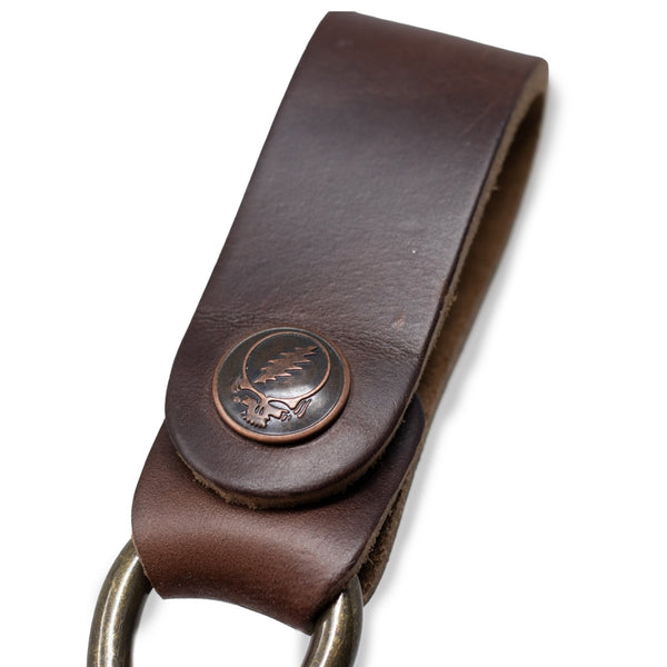 Schott NYC Grateful Dead Leather Clasp Keychain Strap GD502 - M.W. Reynolds