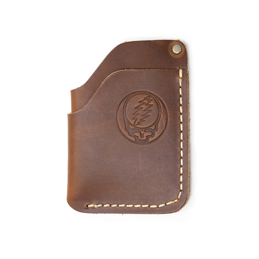 Grateful Dead Stealie Embossed Leather Card Wallet