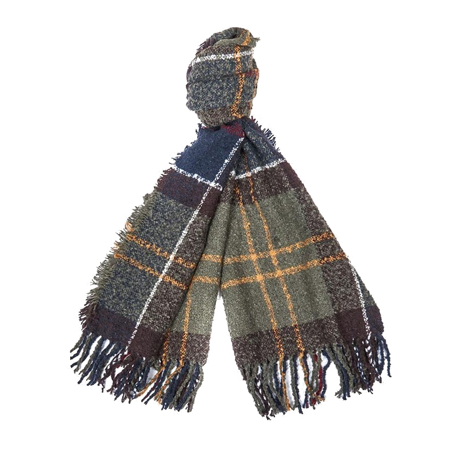Women's Tartan Boucle Oversized Scarf