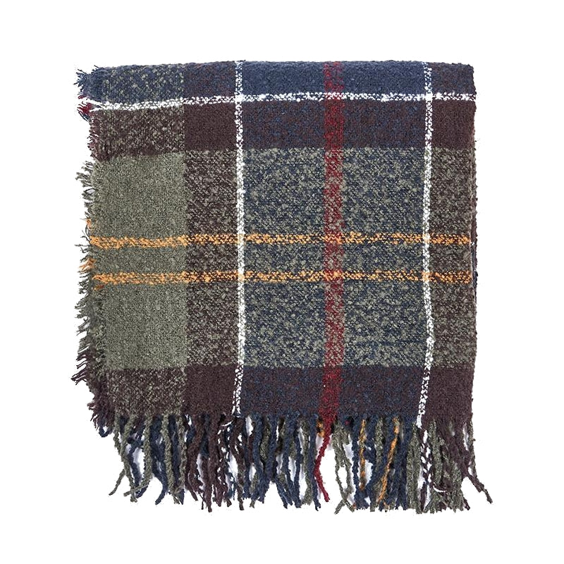 Women's Tartan Boucle Oversized Scarf