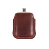 Leather Sleeved Hip Flask