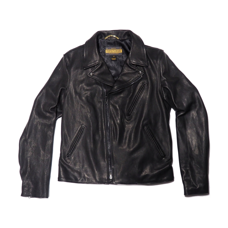 Schott NYC Blouson Racer Jacket Black -S at  Women's Coats Shop