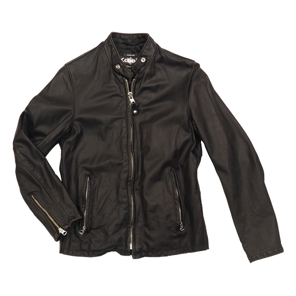 654VN Hand-Vintaged Cafe Racer Jacket