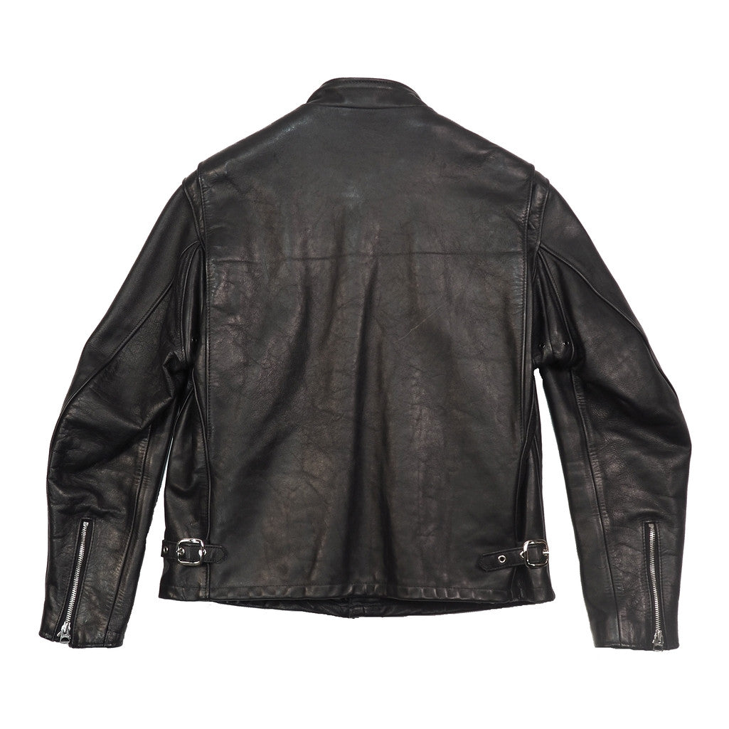 Schott N.Y.C. Brown Leather Cafe Racer Jacket Men's Size 42 Vintage Biker  Bomber Jacket Motorcycle Racing Made in U.S.A. 