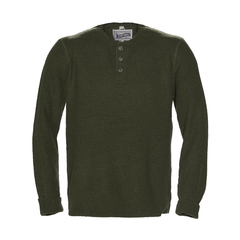 Schott Lightweight Henley Waffle Sweater - M.W. Reynolds