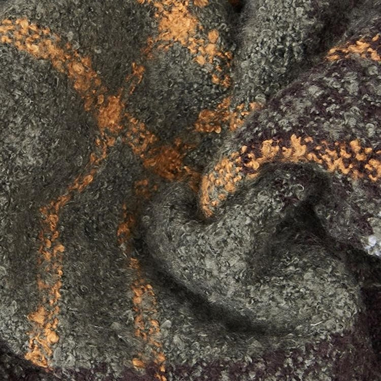 Women's Tartan Boucle Oversized Scarf