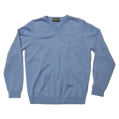 Rothwell Cotton-Cashmere V-Neck Sweater